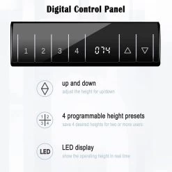 Höhenverstellbar Schreibtisch Elektrisch Mit Tischplatte 120 X 60 Cm Und 4 Memory-Steuerungen 13 Höhenverstellbar Schreibtisch Elektrisch Mit Tischplatte 120 X 60 Cm Und 4 Memory-Steuerungen -Möbel Store H henverstellbar Schreibtisch Elektrisch mit Tischplatte 120 x 60 cm und 4 Memory Steuerungen TS162ws Weiss Weiss Gestell4 1280x1280