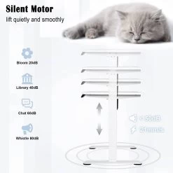 Höhenverstellbar Schreibtisch Elektrisch Mit Tischplatte 120 X 60 Cm Und 4 Memory-Steuerungen 15 Höhenverstellbar Schreibtisch Elektrisch Mit Tischplatte 120 X 60 Cm Und 4 Memory-Steuerungen -Möbel Store H henverstellbar Schreibtisch Elektrisch mit Tischplatte 120 x 60 cm und 4 Memory Steuerungen TS162ws Weiss Weiss Gestell6 1280x1280