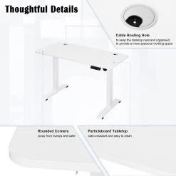 Höhenverstellbar Schreibtisch Elektrisch Mit Tischplatte 120 X 60 Cm Und 4 Memory-Steuerungen 16 Höhenverstellbar Schreibtisch Elektrisch Mit Tischplatte 120 X 60 Cm Und 4 Memory-Steuerungen -Möbel Store H henverstellbar Schreibtisch Elektrisch mit Tischplatte 120 x 60 cm und 4 Memory Steuerungen TS162ws Weiss Weiss Gestell7 1280x1280