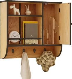 Hängeschrank Mit Tür, Badezimmerschrank, Küchenschrank Hängend, 58x52x15 Cm
