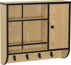 Hängeschrank Mit Tür, Badezimmerschrank, Küchenschrank Hängend, 58x52x15 Cm -Möbel Store H ngeschrank mit T r Badezimmerschrank K chenschrank h ngend 58x52x15 cm HS001hei Eiche7 1280x1280