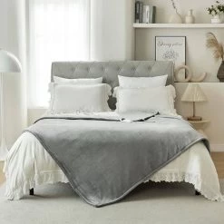 Heizdecke Flanell, Elektrische Wärmedecke, 10 Temperaturstufen Timer 2h/4h/8h -Möbel Store Heizdecke Flanell Elektrische W rmedecke 10 Temperaturstufe Timer 2h4h8h W0UTT0155 dunkelgrau3 1280x1280