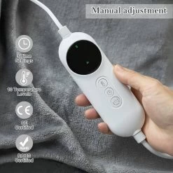 Heizdecke Flanell, Elektrische Wärmedecke, 10 Temperaturstufen Timer 2h/4h/8h -Möbel Store Heizdecke Flanell Elektrische W rmedecke 10 Temperaturstufe Timer 2h4h8h W0UTT0155 dunkelgrau4 1280x1280