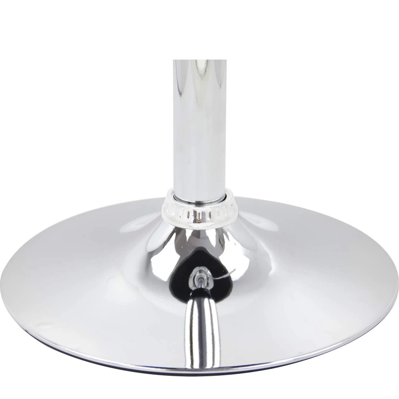 2er Set Barhocker, Stufenlose Höhenverstellung, Verchromter Stahl Kunstleder Weiß 8 2er Set Barhocker, Stufenlose Höhenverstellung, Verchromter Stahl Kunstleder Weiß – Bild 8