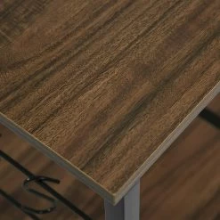 Küchenregal Standregal, Aus Holz&Stahl, Mit 5 Ablagen, Ca. 90x40x83,5 Cm -Möbel Store K chenregal Standregal aus Holz Stahl mit 5 Ablagen ca 90x40x83 5 cm RGB9324dbr Dunkelbraun1 1280x1280