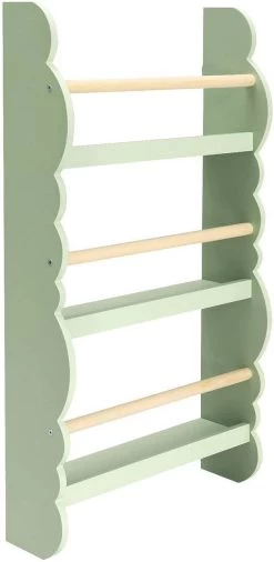 Kinder Bücherregal Wandregal Aus Kiefernholz E1 MDF Mit 3 Ablagen