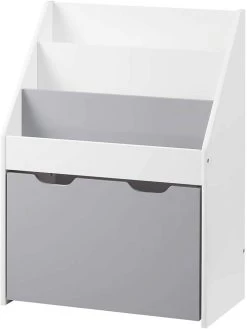 Spielzeugregal Mit Rädern Weiß