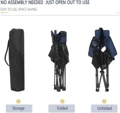 WOLTU Campingstuhl Mit Lehne Fußstütze Getränkehalter Aus Oxford-Gewebe -Möbel Store Klappbarer Campingstuhl CPS8148bl blau5 1280x1280