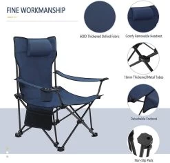 WOLTU Campingstuhl Mit Lehne Fußstütze Getränkehalter Aus Oxford-Gewebe -Möbel Store Klappbarer Campingstuhl CPS8148bl blau8 1280x1280