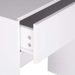 Schminktisch Mit Hocker Und Spiegel Kosmetiktisch Mit Schublade Schminkspiegel Weiß -Möbel Store Klassiche Schminktisch mit spiegel Hocker aus Spanplatte im Weiss Schwarz MB6043ws 4 1280x1280