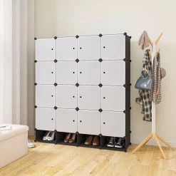 Kleiderschrank Garderobenschrank Mit 2 Kleiderstange -Möbel Store Kleiderschrank Garderobenschrank Mit 2 Kleiderstange SR0090sw4 1280x1280