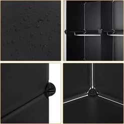 Kleiderschrank Garderobenschrank Mit 2 Kleiderstange -Möbel Store Kleiderschrank Garderobenschrank Mit 2 Kleiderstange SR0090sw6 1280x1280