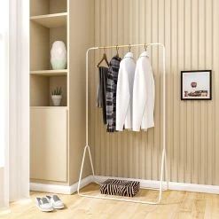 Kleiderständer Garderobenständer Kleiderstange Metall, Ca.79x43x145cm(BxTxH) -Möbel Store Kleiderst nder Garderobenst nder Kleiderstange Metall ca 79x43x145cm BxTxH SR0076ws Weiss4 1280x1280