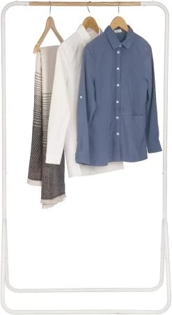 Kleiderständer Garderobenständer Kleiderstange Metall, Ca.79x43x145cm(BxTxH) -Möbel Store Kleiderst nder Garderobenst nder Kleiderstange Metall ca 79x43x145cm BxTxH SR0076ws Weiss5 1280x1280