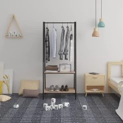 Garderobenständer Kleiderständer Wäscheständer Mit Ablage, Schuhregal Regale -Möbel Store Kleiderst nder W schest nder Schuhregal SR00662 1280x1280