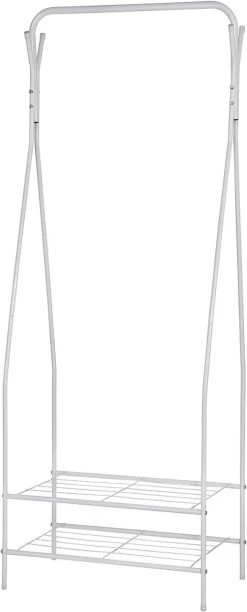 Kleiderständer Mit 2 Metallablagen Für Schuhe 8 Kleiderständer Mit 2 Metallablagen Für Schuhe -Möbel Store Kleiderst nder mit 2 Metallablagen f r Schuhe SR0074ws Weiss2 1280x1280