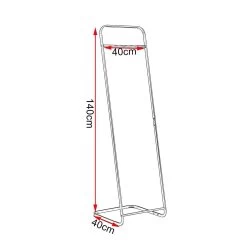 Kleiderständer Garderobenständer Schwarz, 40x40x140cm(BxTxH) -Möbel Store Kleiderstaender Garderobenstaender Schwarz ca 40x40x140cm BxTxH SR0078 3 1280x1280