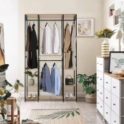 Kleiderständer Aus Spanplatte Stahlrohr Hell Eiche Schwarz 15 Kleiderständer Aus Spanplatte Stahlrohr Hell Eiche Schwarz -Möbel Store Kleiderstaender aus Spanplatte Stahlrohr SR0129hei helleiche schwarz8 1280x1280