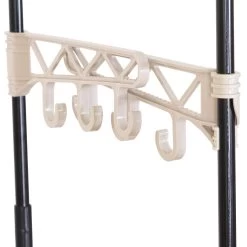 Kleiderständer Mit Ablage Haken Kleiderstange Garderobenständer, Schwarz 10 Kleiderständer Mit Ablage Haken Kleiderstange Garderobenständer, Schwarz -Möbel Store Kleiderstaender mit Haken SR0027 3 1280x1280