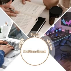 Klihome Schreibtisch L Form, Computertisch Mit Regal, Stauraum, Holzwerkstoff Metall -Möbel Store Klihome Schreibtisch L Form Computertisch mit Regal Stauraum Holzwerkstoff Metall W0ETT0182 Vintage Braun9 1280x1280