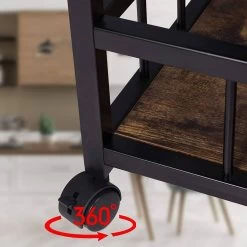 Küchenwagen Aus Metall Mit Weinregal 69,5x39,5x85cm -Möbel Store Kuechenwagen aus Metall mit Weinregal 69 5x39 5x85cm6 1280x1280