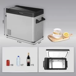 Kühlbox Kühltruhe Warmhaltebox 60 L Für Auto & Camping -Möbel Store Kuehlbox Kompressor 60 L Steckdose KUE012ss schwarz15 1280x1280