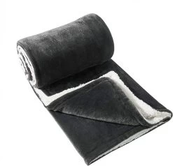 Kuscheldecke Flauschige Sherpa Wolldecke, Super Dicke Warme Fleecedecke Als Sofadecke Bettdecke -Möbel Store Kuscheldecke Flauschige Sherpa Wolldecke super Dicke Warme Fleecedecke als Sofadecke Bettdecke BWK5017an Anthrazit5 1280x1280