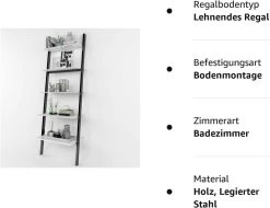Leiterregal Standregal Metallregal Blumentreppe Bücherregal Mit 5 Ablage 15 Leiterregal Standregal Metallregal Blumentreppe Bücherregal Mit 5 Ablage -Möbel Store Leiterregal Standregal Metallregal Blumentreppe B cherregal mit 5 Ablage RGB9322ws schwarz weiss1 1280x1280