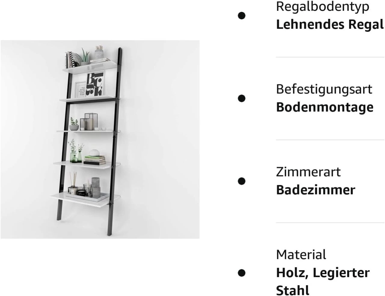 Leiterregal Standregal Metallregal Blumentreppe Bücherregal Mit 5 Ablage 8 Leiterregal Standregal Metallregal Blumentreppe Bücherregal Mit 5 Ablage – Bild 8