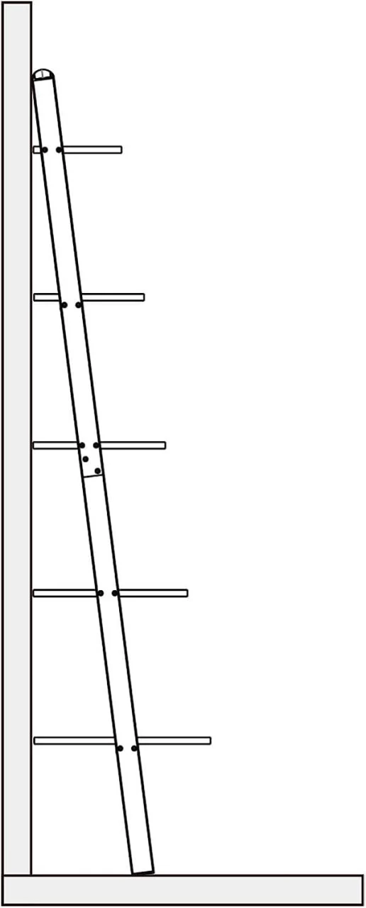 Leiterregal Standregal Metallregal Blumentreppe Bücherregal Mit 5 Ablage 4 Leiterregal Standregal Metallregal Blumentreppe Bücherregal Mit 5 Ablage – Bild 4