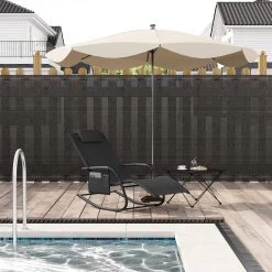 WOLTU Liegestuhl Sonnenliege Wetterfest, Gartenliege Bis 150 Kg, Mit Kopfstütze -Möbel Store Liegestuhl Sonnenliege wetterfest Gartenliege bis 150 kg Kopfstuetze W0ETT0157 Schwarz10 1280x1280