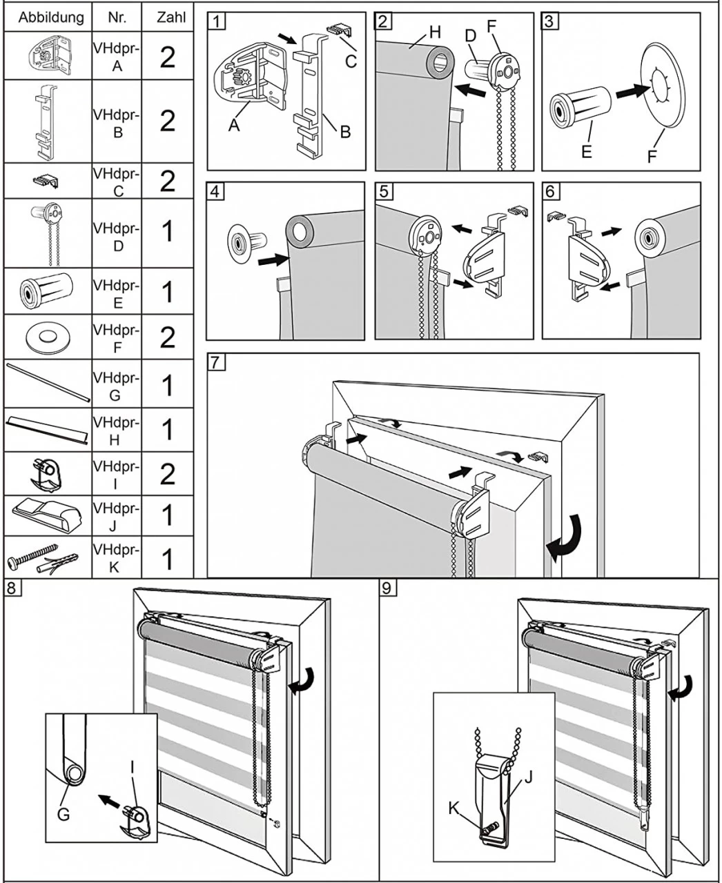 Doppelrollo Duo Rollo Klemmfix Ohne Bohren Weiß 6 Doppelrollo Duo Rollo Klemmfix Ohne Bohren Weiß – Bild 6