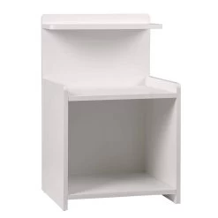 Nachttisch Nachtschrank Beistelltisch Mit Ablagefläche, MDF, 40x35x62cm, Weiß