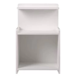 Nachttisch Nachtschrank Beistelltisch Mit Ablagefläche, MDF, 40x35x62cm, Weiß -Möbel Store Nachtkommode Nachtschrank MDF weiss5 1280x1280