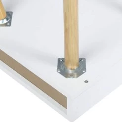 Nachttisch Nachtschrank Mit Schublade Und 4 Holzbeine Aus Spanplatte Weiß -Möbel Store Nachttisch Beistelltisch Nachtschrank mit Schublade Holz weiss6 1280x1280