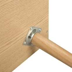 Nachttisch Nachtkommode Mit Offenem Fach, Holz, Hell Eiche, 46x38x60cm(BxTxH) -Möbel Store Nachttisch Nachtkommode mit Offenem Fach Hell Eiche TSR70hei 3 1280x1280