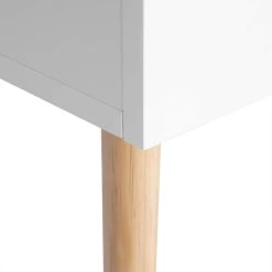 Nachttisch Nachtschrank, Mit Schublade&Fach, Mit Holzbeinen, 40Bx33,5Tx50H Cm -Möbel Store Nachttisch Nachtschrank mit Schublade Fach mit Holzbeinen 40Bx33 5Tx50H cm TSR58ws Weiss2 1280x1280
