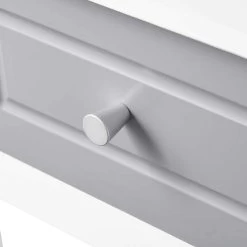 Nachttisch Schmal Mit Schubladen Und 2 Ablagen, Für Wohnzimmer, Holz Weiß -Möbel Store Nachttisch mit Schublade und 2 Ablagen aus MDF TS118ws weiss7 1280x1280