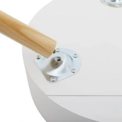 Nachttisch Runde Beistelltisch,mit Schubladen Aus MDF E1 Kiefernholz, Weiß -Möbel Store Nachttisch runde Beistelltisch Nachtkommode mit Schubladen 38x38x47cm TS156ws weiss8 1280x1280