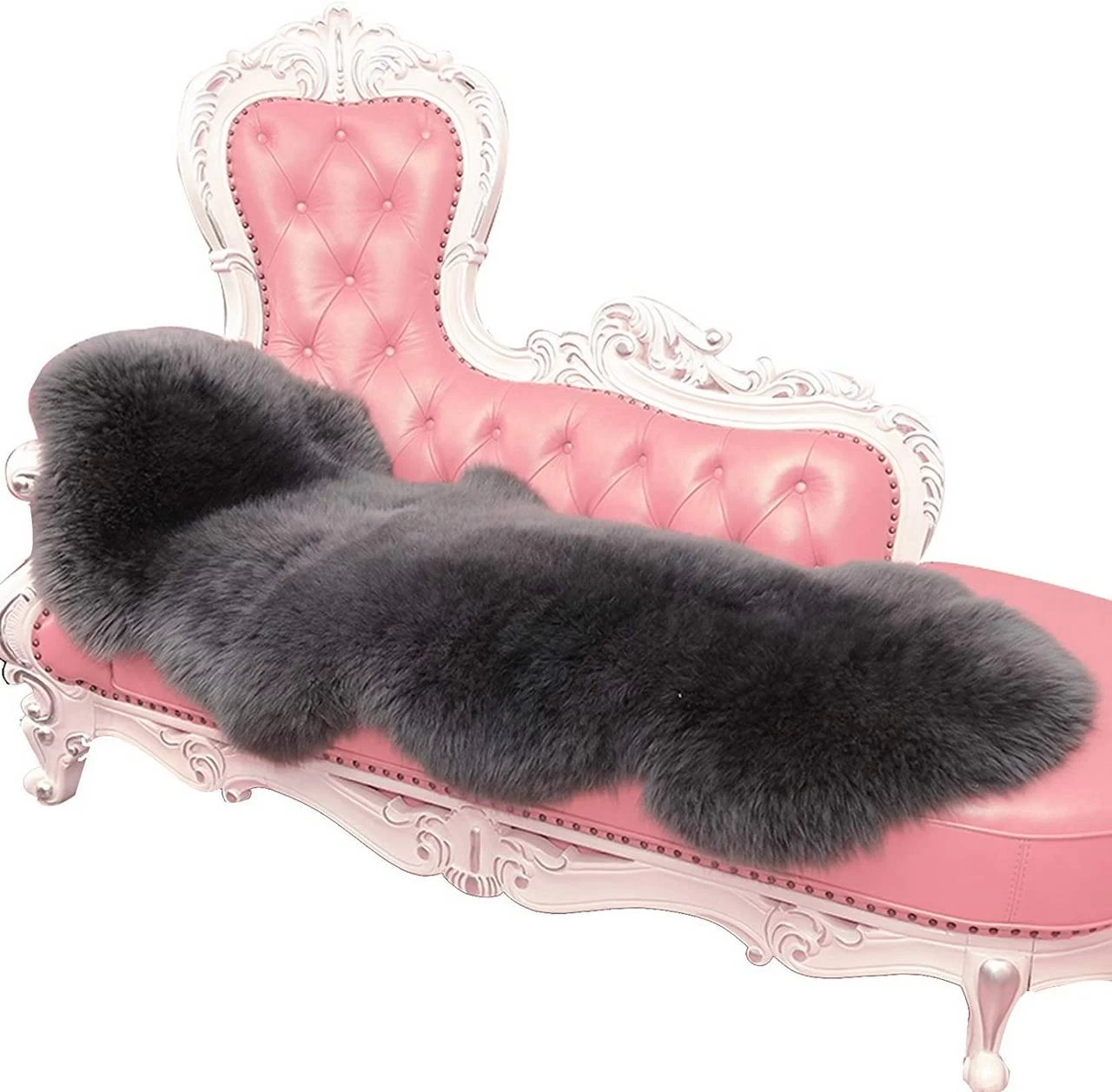 Öko Lammfell Schaffell Teppich Bettvorleger Sofa Matte Echtes Naturfell Longhair 3 Öko Lammfell Schaffell Teppich Bettvorleger Sofa Matte Echtes Naturfell Longhair – Bild 3