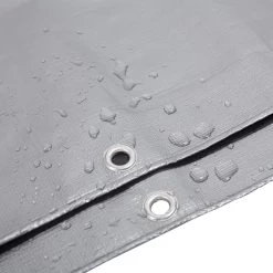 PE Abdeckplane Mit Ösen Wasserdicht Und Reißfest Grau-Schwarz 180g/m² -Möbel Store PE Abdeckplane mit Oesen wasserdicht und reissfest GZ1210szg02 2 1280x1280