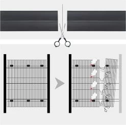 PVC Sichtschutzmatte Sichtschutzzaun Mit Kabelbindern, UV-beständig Wetterfest Windschutz -Möbel Store PVC Sichtschutzmatte Sichtschutzzaun mit Kabelbindern UV best ndig Wetterfest Windschutz GZZ1184gr Grau8 1280x1280