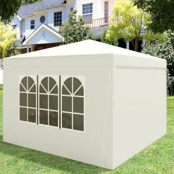 Pavillon Pop-Up Wasserdichter Sonnenschutz Camping Pagodenzelt 3 X 3 M -Möbel Store Pavillon Pop Up wasserdichter Sonnenschutz Camping Pagodenzelt 3 x 3 m PVL0001be beige8 1280x1280