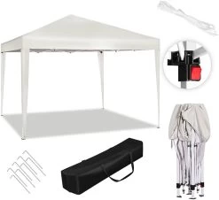 Pavillon Pop-Up Wasserdichter Sonnenschutz Terrasse Festival Pagodenzelt 3 X 3 M -Möbel Store Pavillon Pop Up wasserdichter Sonnenschutz Terrasse Festival Pagodenzelt 3 x 3 mPVL0002be Beige2 1280x1280