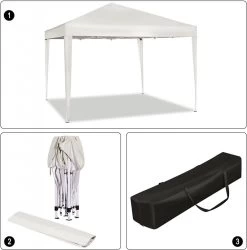 Pavillon Pop-Up Wasserdichter Sonnenschutz Terrasse Festival Pagodenzelt 3 X 3 M -Möbel Store Pavillon Pop Up wasserdichter Sonnenschutz Terrasse Festival Pagodenzelt 3 x 3 mPVL0002be Beige9 1280x1280