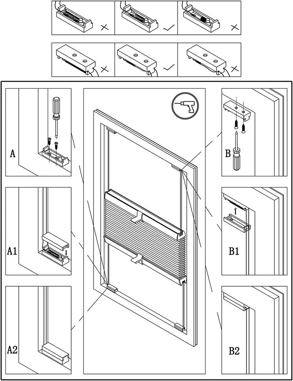 Plissee Klemmfix Ohne Bohren Easyfix Grau 9 Plissee Klemmfix Ohne Bohren Easyfix Grau – Bild 9