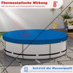 Poolplane Aus 200 G/m² PE, Pool Abdeckplane Mit Ösen Drahtseil Aluminiumverschluss -Möbel Store Poolabdeckung wasserdicht mit sen Drahtseil Aluminiumverschluss GZ1239bl01 blau7vmyxsAqUVRNoU 1280x1280