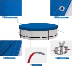 Poolplane Aus 200 G/m² PE, Pool Abdeckplane Mit Ösen Drahtseil Aluminiumverschluss -Möbel Store Poolabdeckung wasserdicht mit sen Drahtseil Aluminiumverschluss GZ1239bl01 blau8 1280x1280