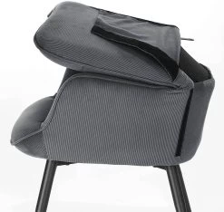 Relaxsessel Lehnstühle Vintage Retro Sessel Polstersessel Mit Hocker, Cordsamt -Möbel Store Relaxsessel Lehnstuhl Sessel Polstersessel mit Hocker SKS28dgr dunkelgrau8 1280x1280