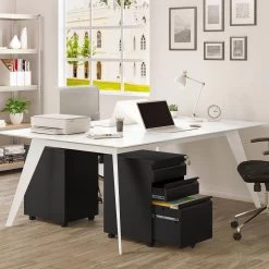 Rollcontainer, Aktenschrank Mit 3 Schubladen, 39x62x48 Cm 13 Rollcontainer, Aktenschrank Mit 3 Schubladen, 39x62x48 Cm -Möbel Store Rollcontainer Aktenschrank mit 3 Schubladen 39x62x48 cm W0ATT0068 schwarz5 1280x1280